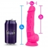 Neo Elite 7.5 inches Dual Density Cock with Balls Pink - Blush Novelties