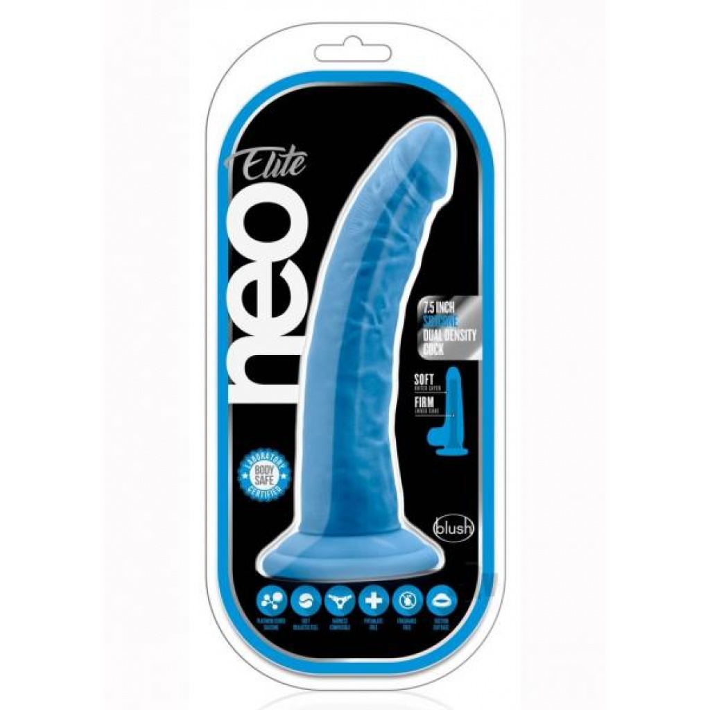 Neo Elite Ddense Cock 7.5 Blue - Blush Novelties