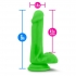 Neo Elite 6 inches Silicone Dual Density Cock - Green