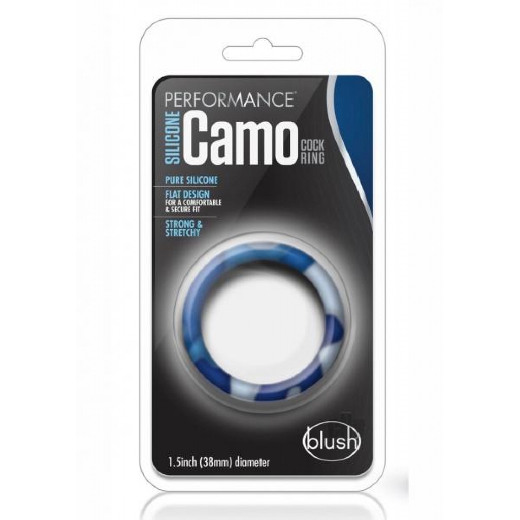 Performance Camo Cock Ring - Blue