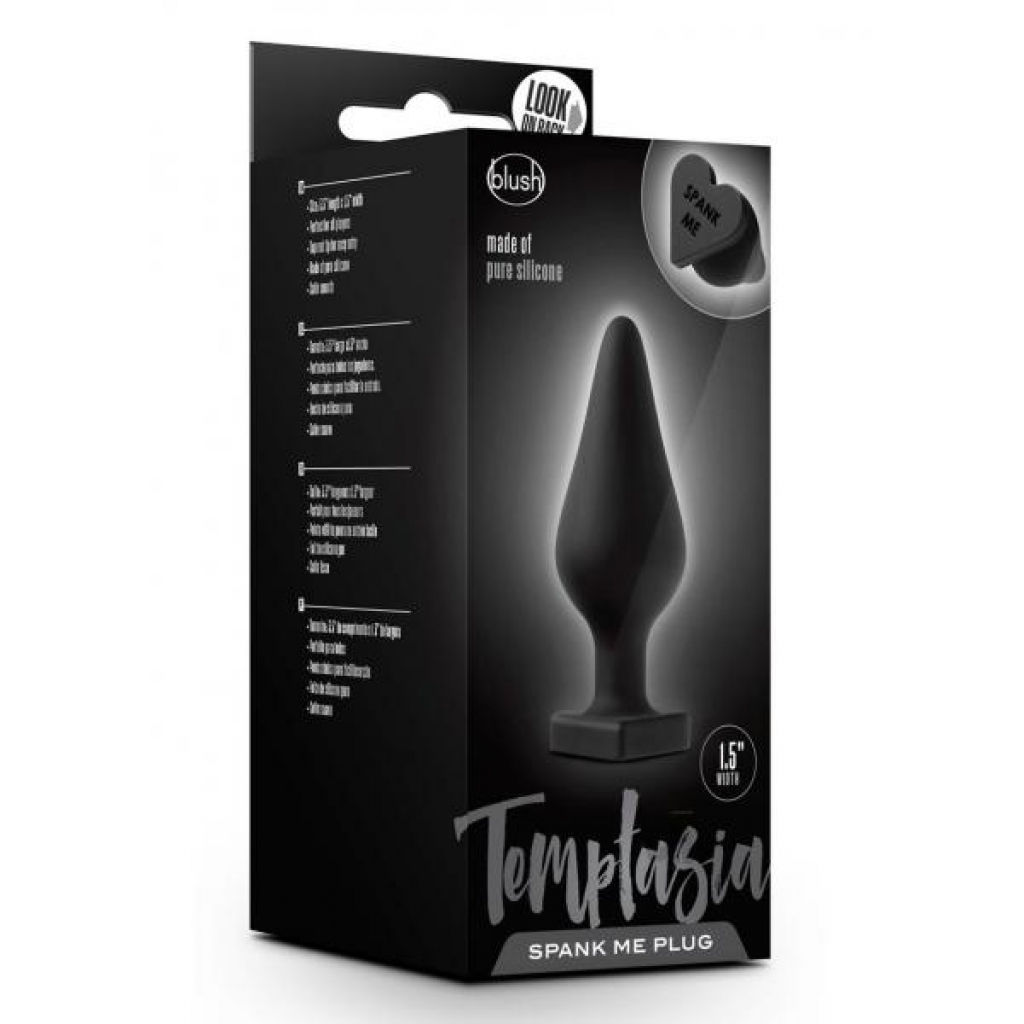 Temptasia Spank Me Butt Plug - Black