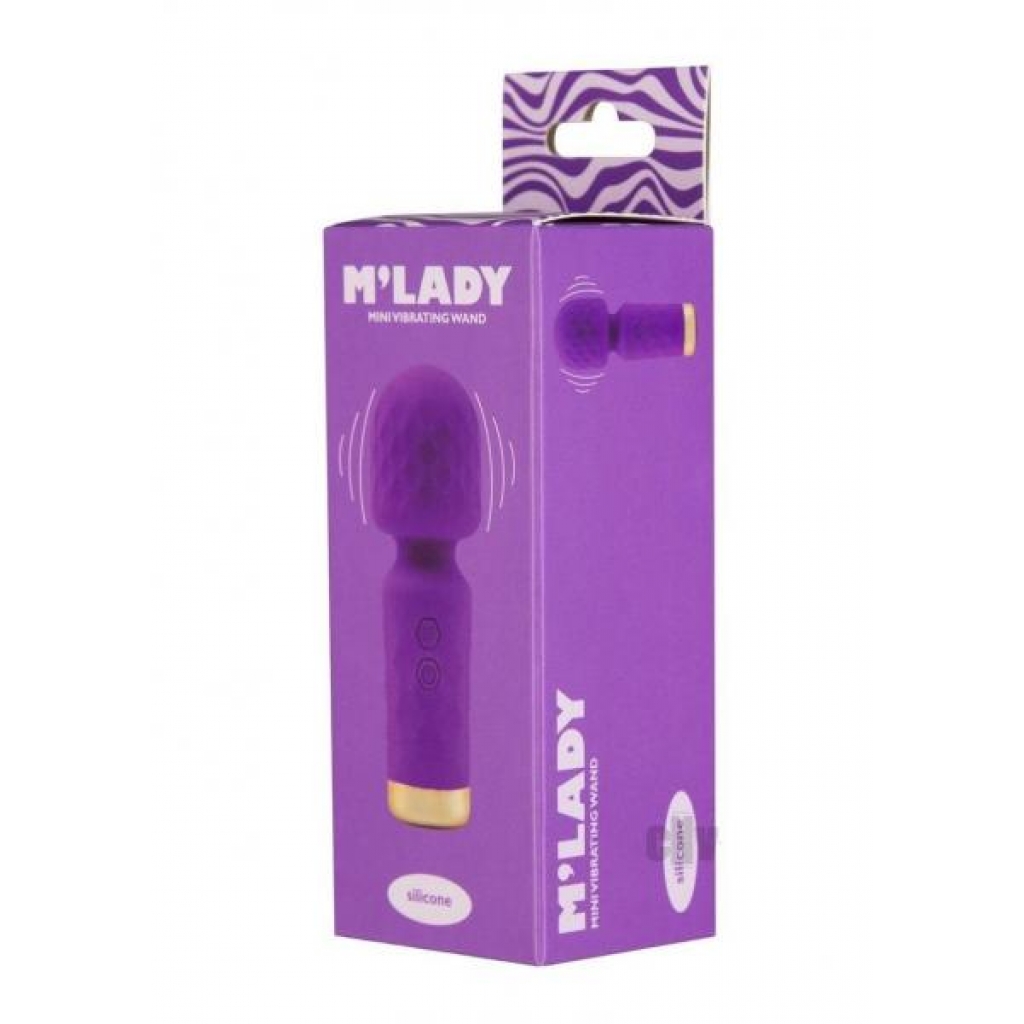 Mlady Mini Vibrating Wand Purple - B.m.s. Enterprises