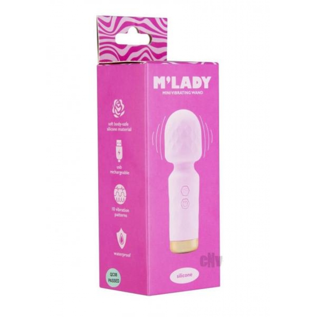 Mlady Mini Vibrating Wand Pink - B.m.s. Enterprises