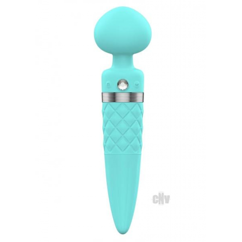 Pillow Talk Sultry Massager Wand Teal - Bms Enterprises