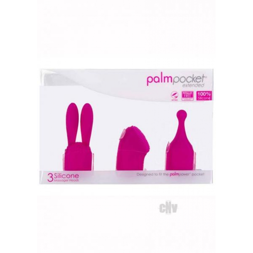 Palmpocket Extend 3 Silicone Heads Pink - B.m.s. Enterprises