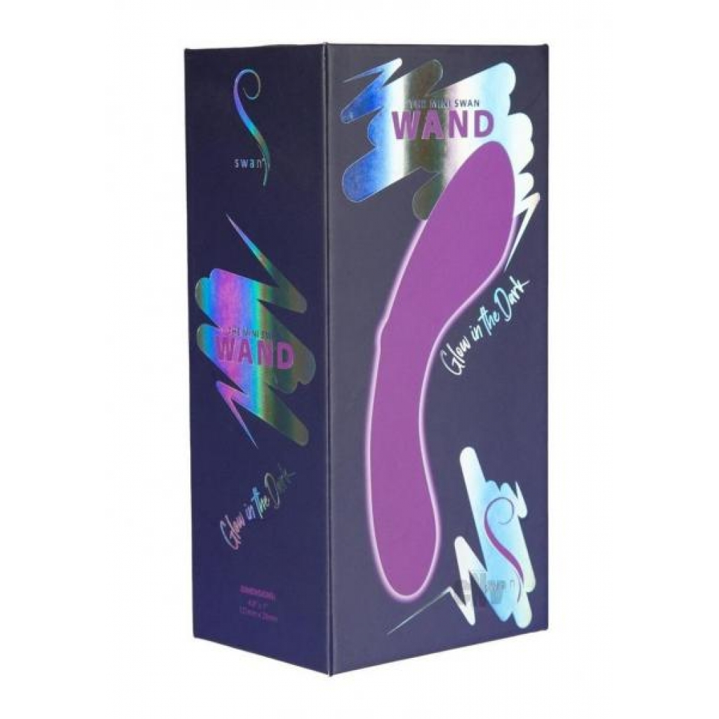 Mini Swan Wand Gitd Purple - B.m.s. Enterprises