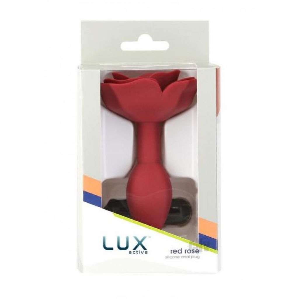 LUX Active Red Rose Body-Safe Silicone Anal Plug