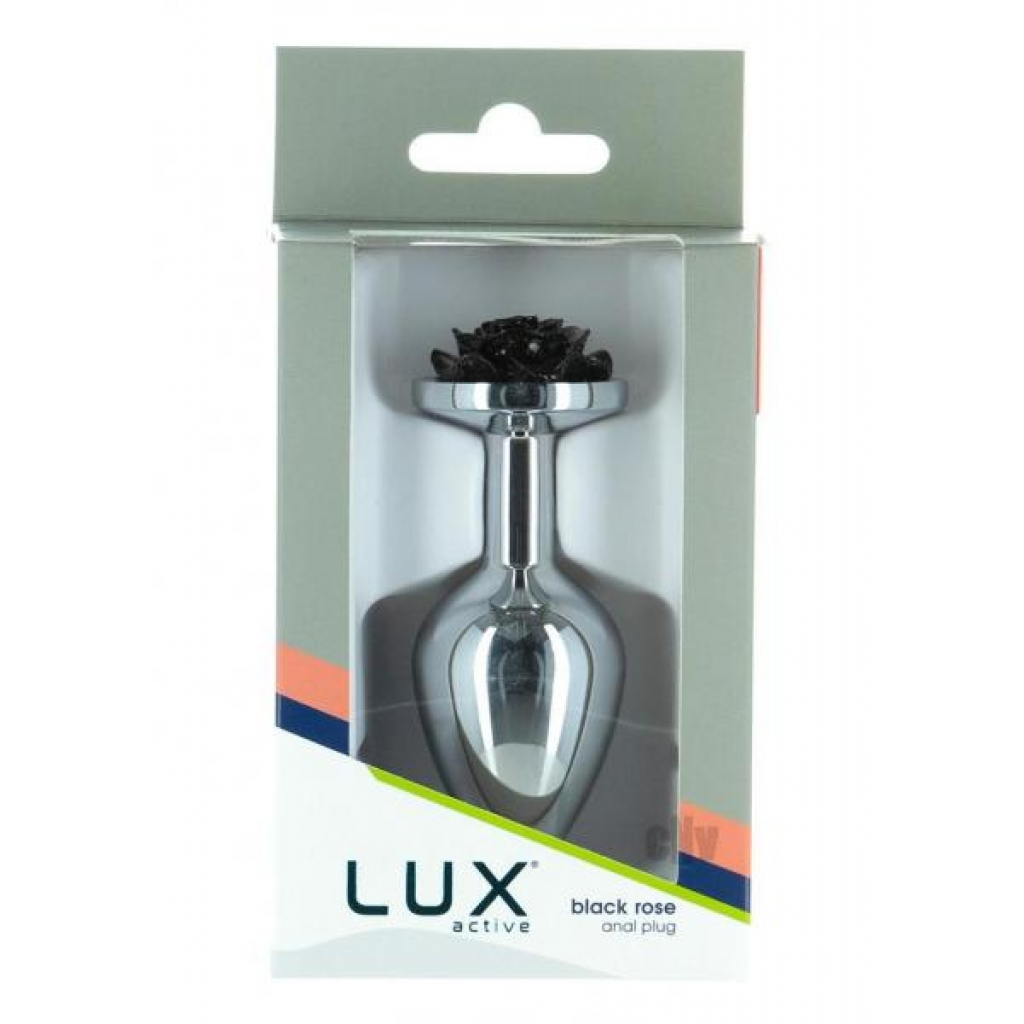 Lux Active Rose Anal Plug 3.5 Black - Bms  Enterprises