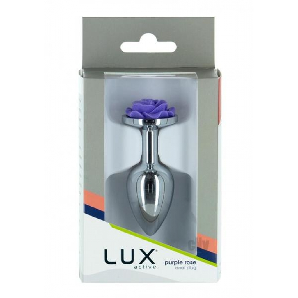 Lux Active Rose Anal Plug 3 Purple - Bms  Enterprises