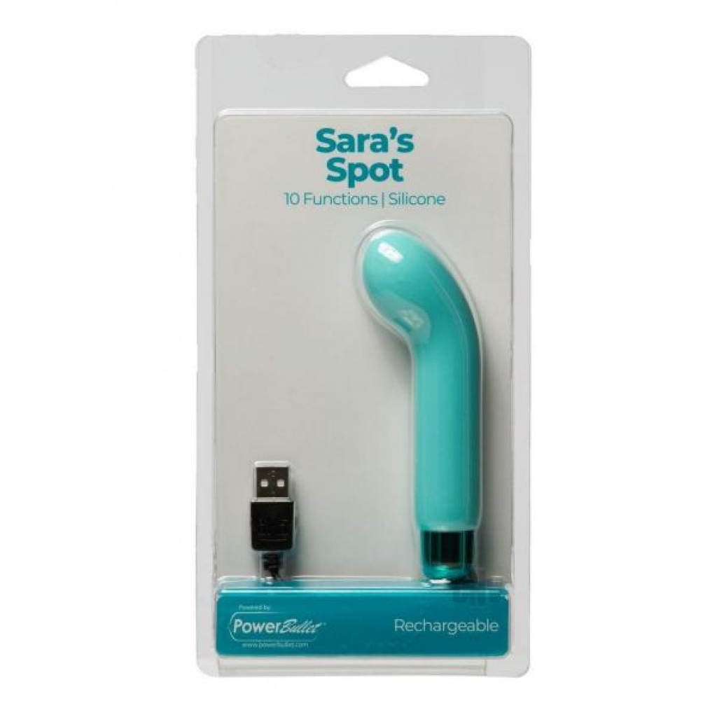 Powerbullet Sara's Spot Teal G-Spot Vibrator