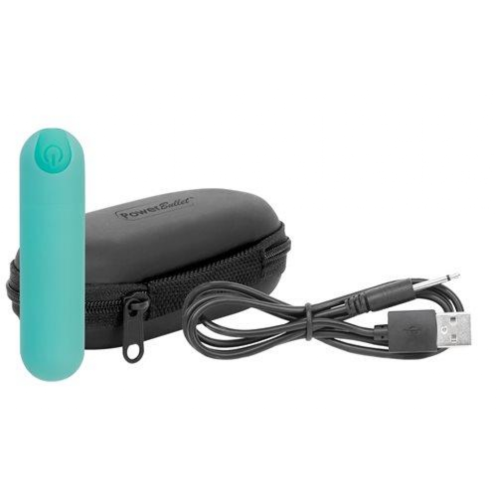 Essential Power Bullet Vibrator Teal Green - Bms Enterprises