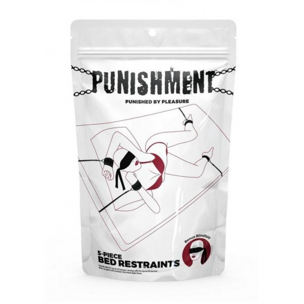 Punishment Bed Restraints 5pc - B.m.s. Enterprises