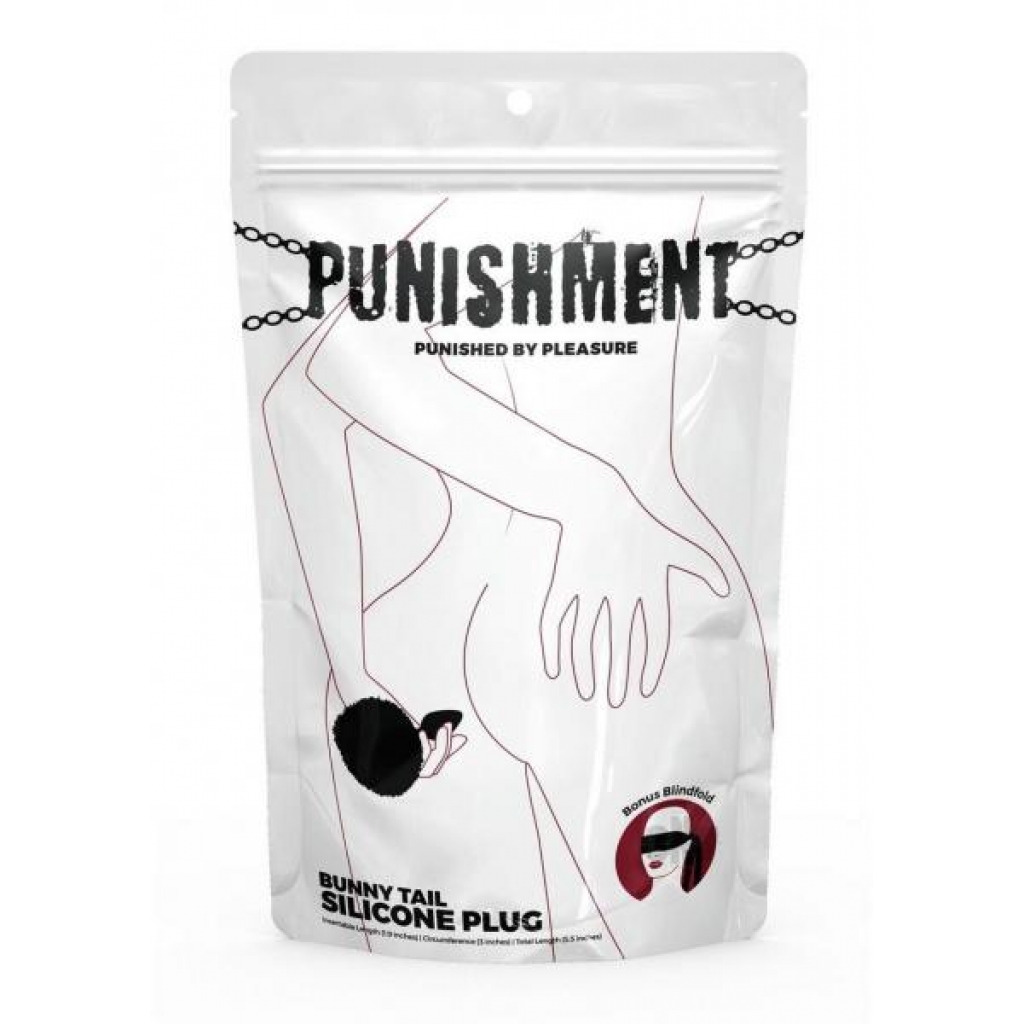 Punishment Bunny Tail Plug – Black