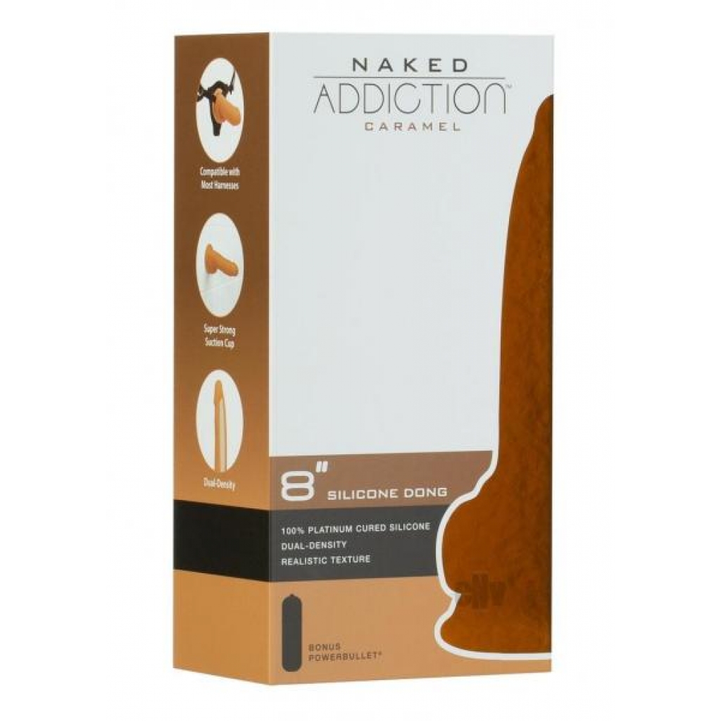 Naked Addiction Silicone Dong 8 Caramel - B.m.s. Enterprises