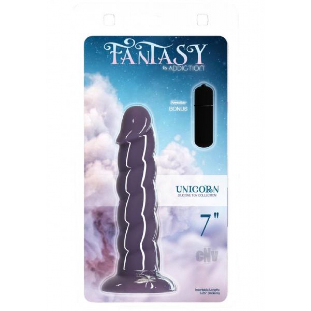 Addiction Fantasy Unicorn Dong - 7 Inch Purple