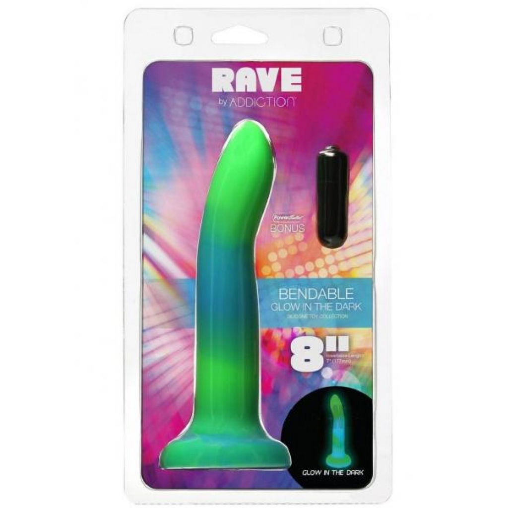 Addiction Rave Gitd - 8 Inches Blue/Green