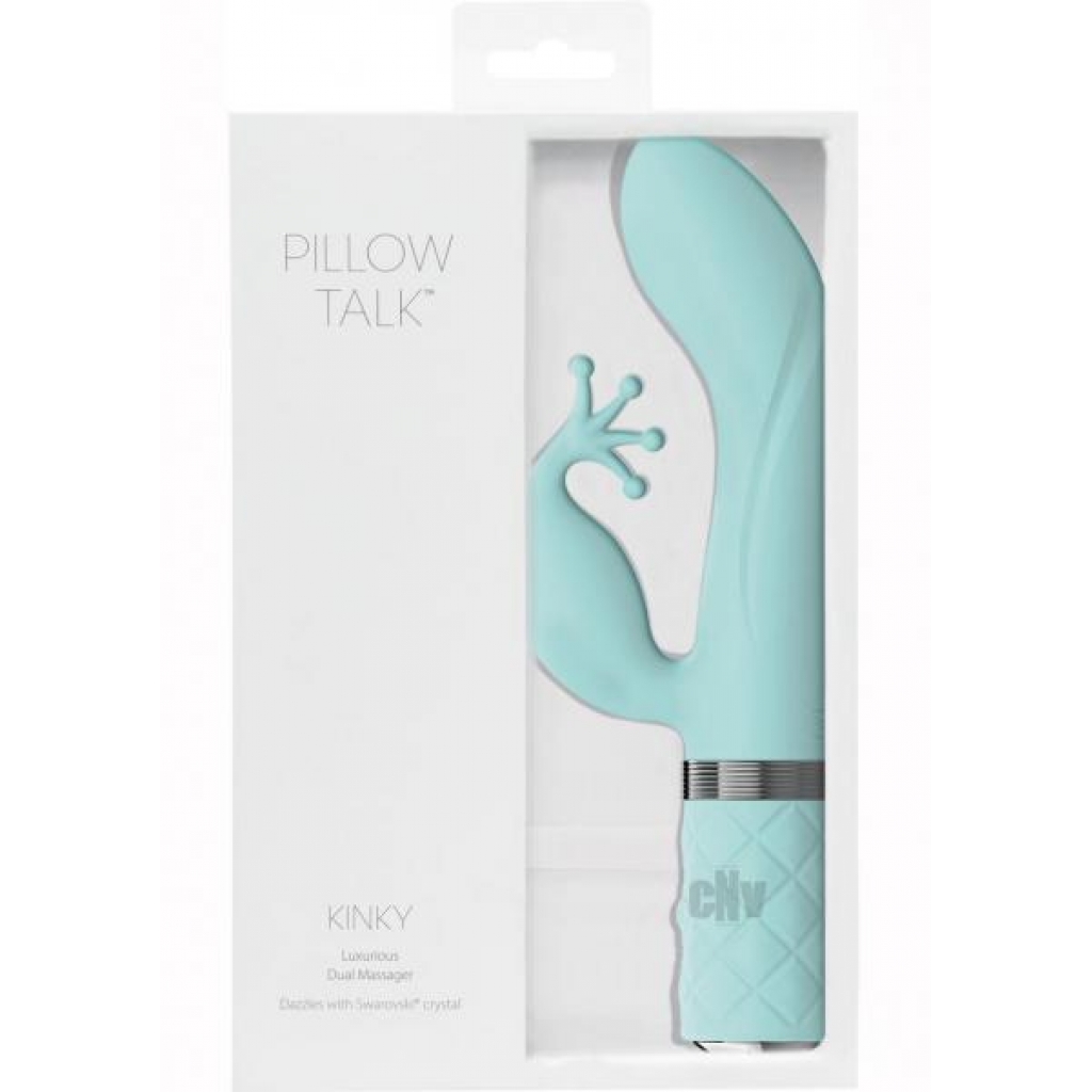 Pillow Talk Kinky Dual Massager Teal - B.m.s. Enterprises