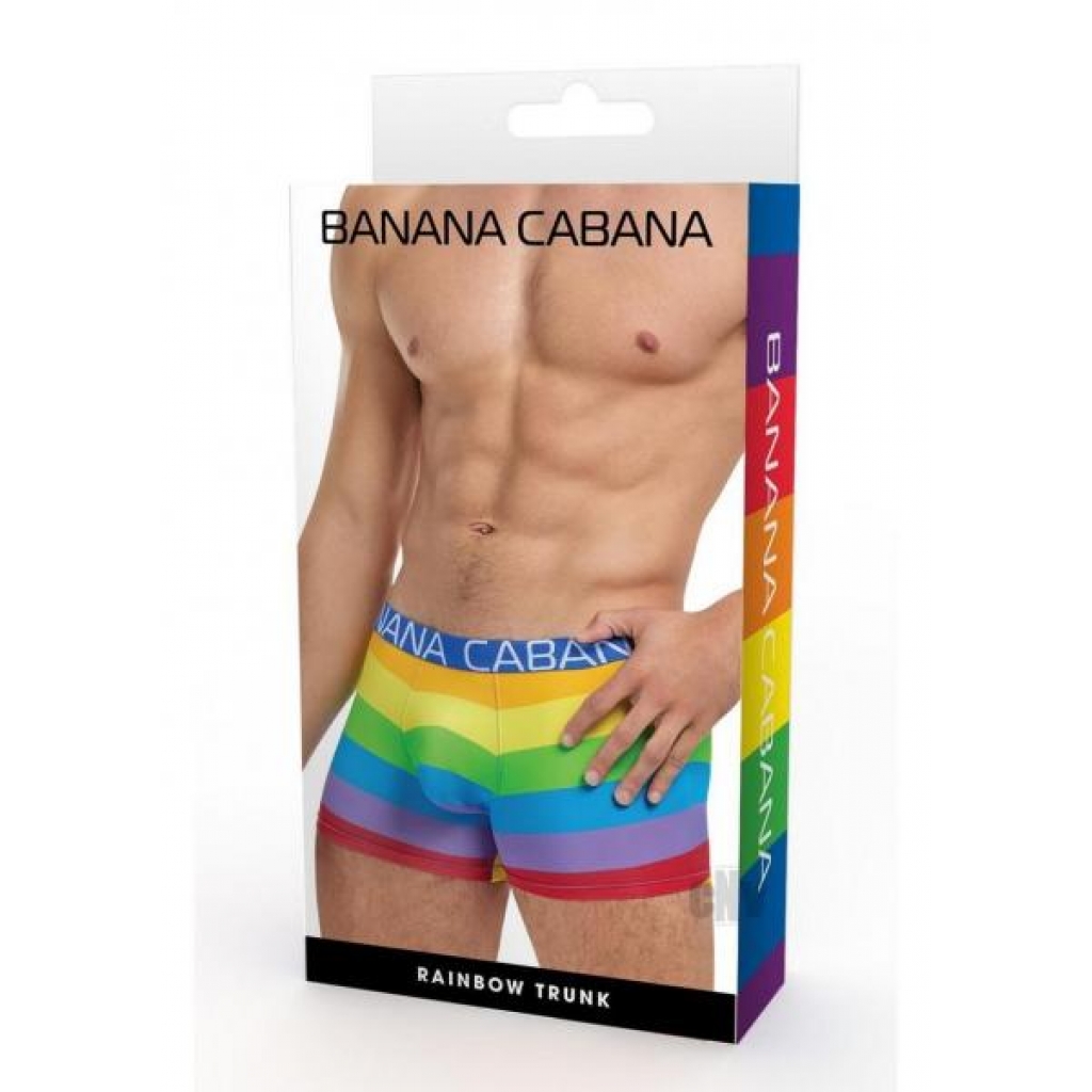 Banana Cabana Trunks L/xl Rainbow - Boyztown Marketing