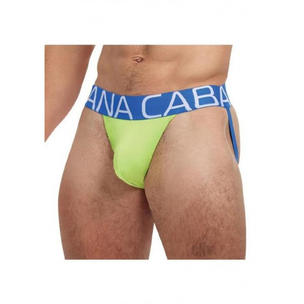 Banana Cabana Neon Jock L/xl Green - Boyztown Marketing