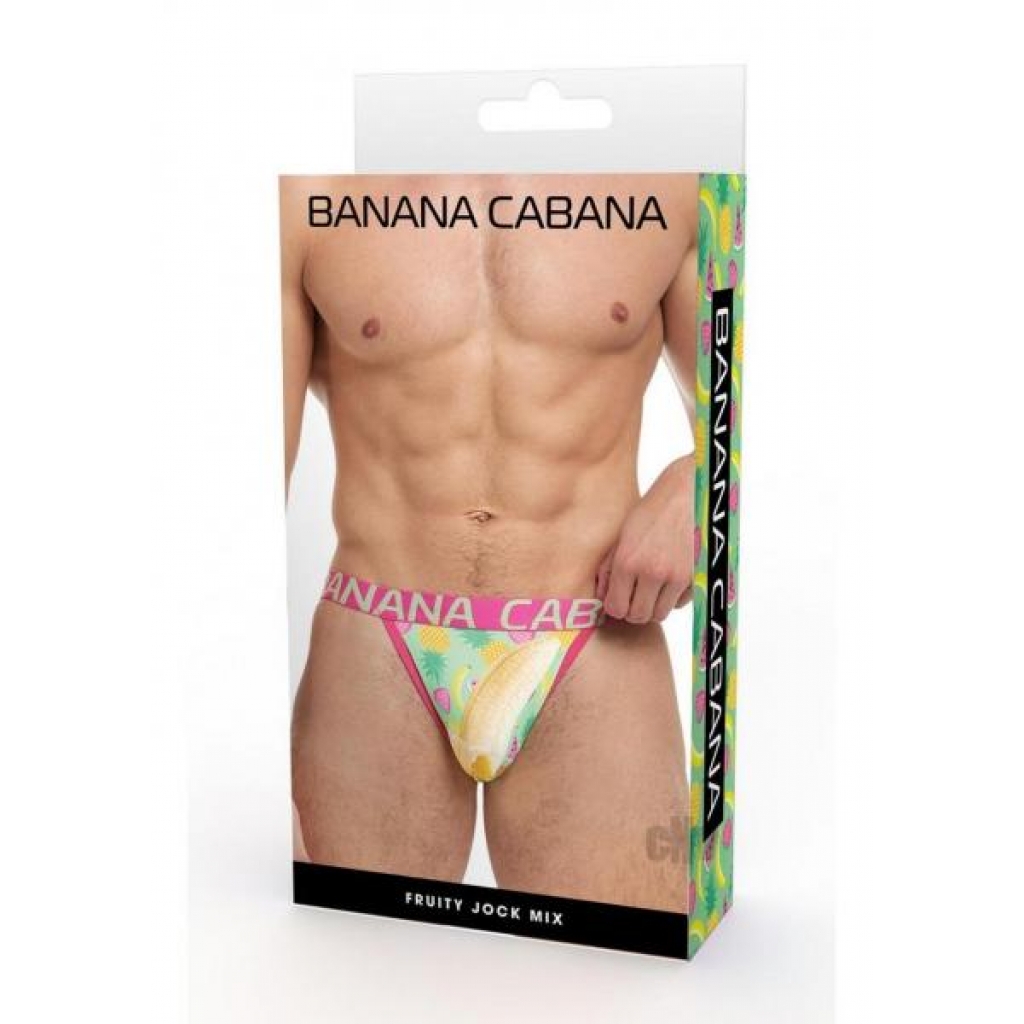 Banana Cabana Jock Fruit Lg/xl Multi - Boyztown Marketing