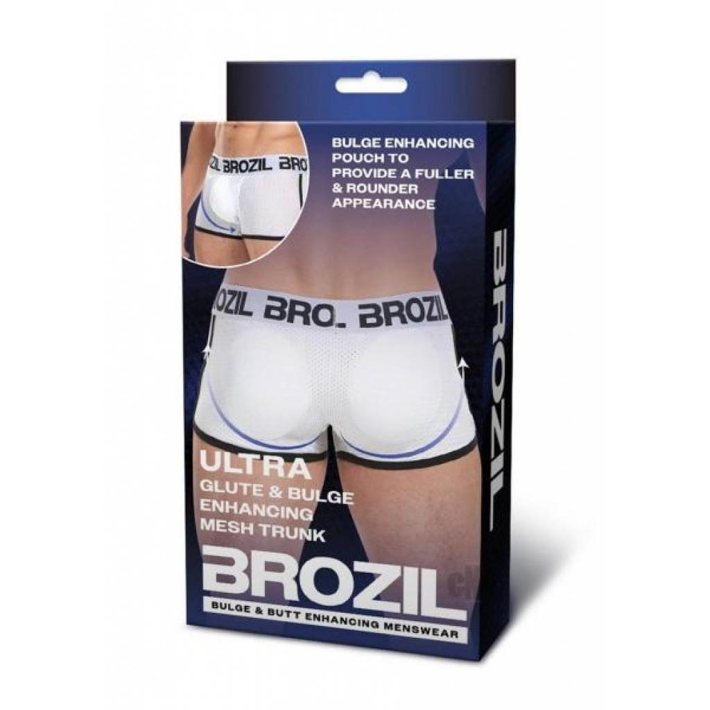 Brozil Mesh Boxer L/xl Wht - Boyztown Marketing