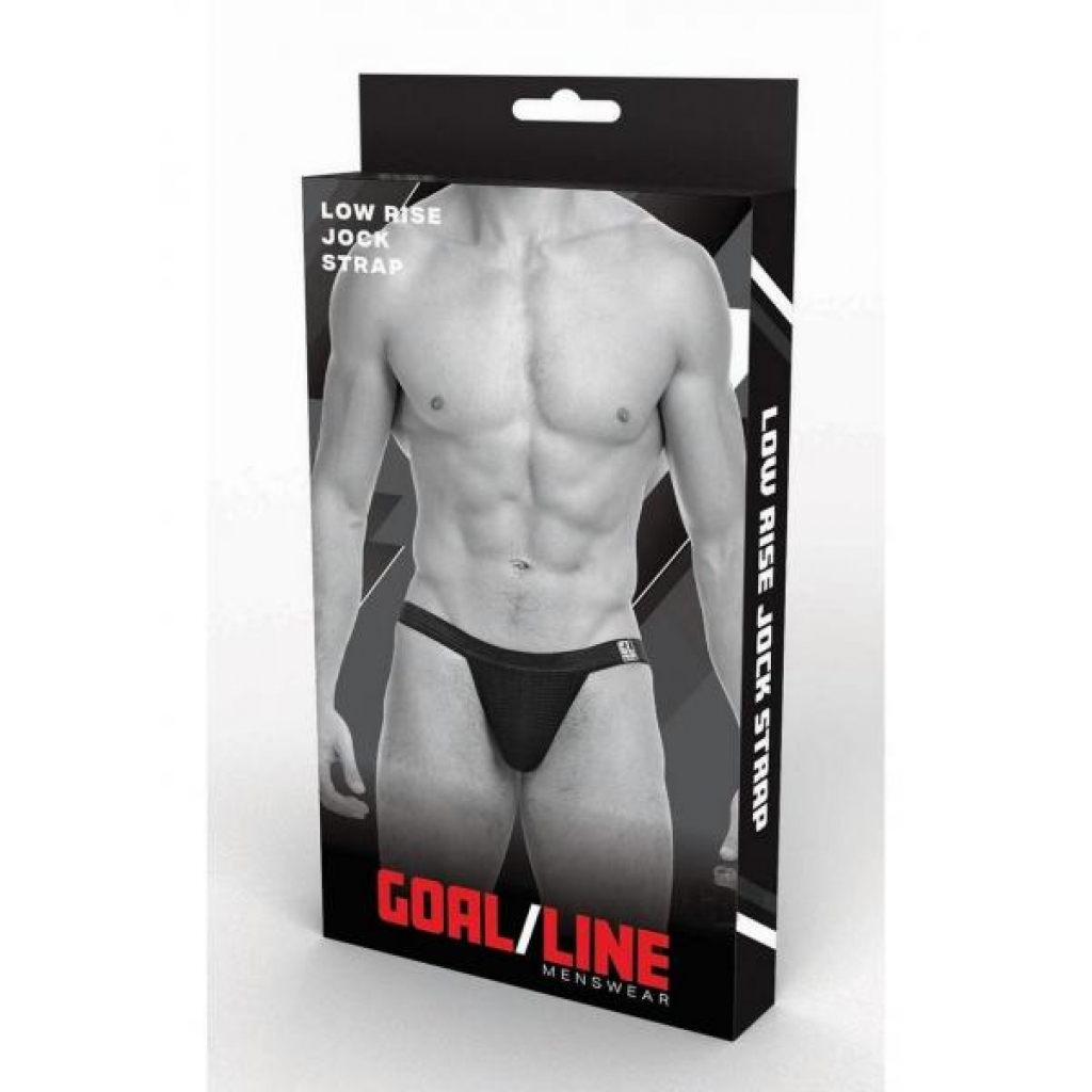 Goal Line Low Rise Jockstrap L/xl Blk - Boyztown Marketing