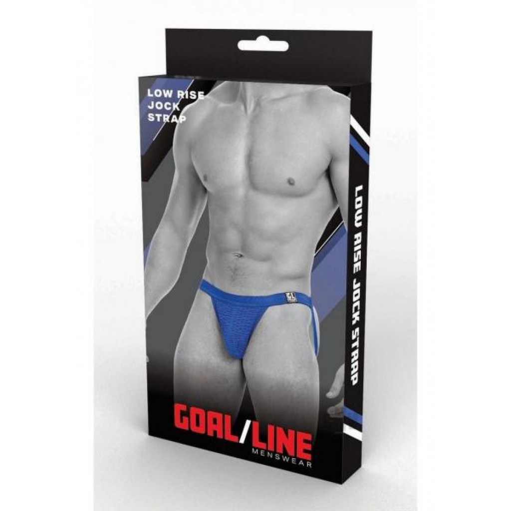 Goal Line Low Rise Jockstrap L/xl Blu - Boyztown Marketing