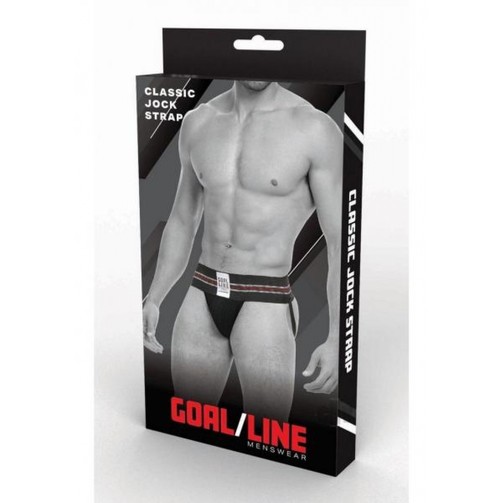 Goal Line Class Jockstrap L/xl Blk - Boyztown Marketing