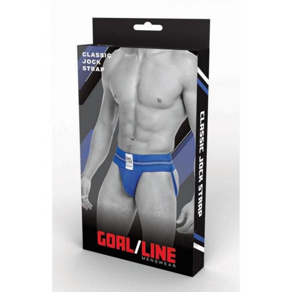 Goal Line Class Jockstrap S/m Blu - Boyztown Marketing