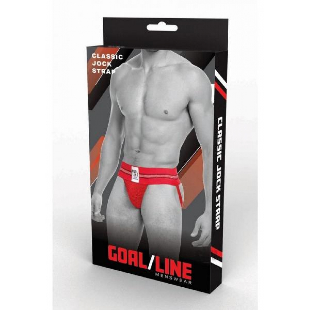 Goal Line Class Jockstrap - S/M Red