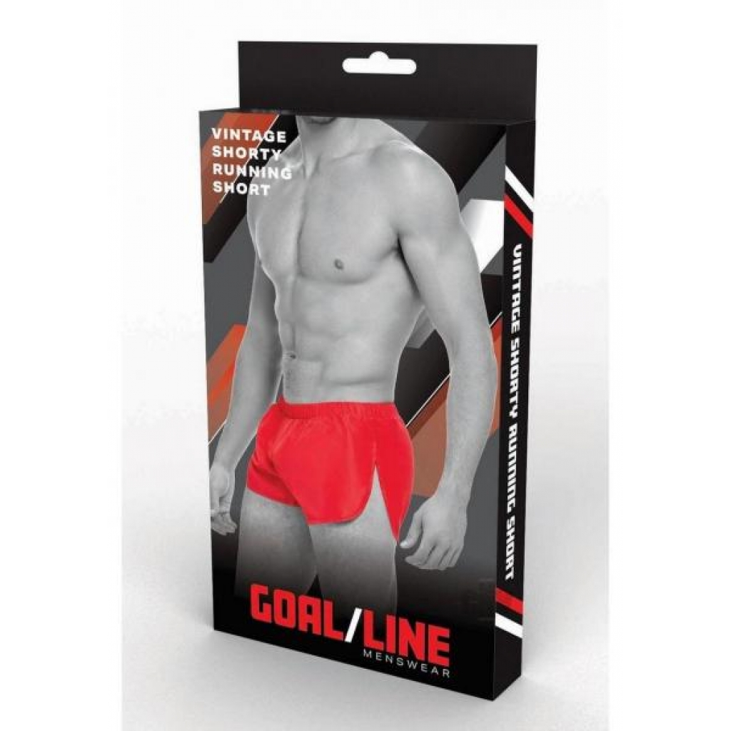 Goal Line Extreme Split Shorts L/xl Red - Boyztown Marketing