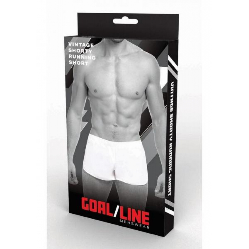 Goal Line Extreme Split Shorts – L/XL White