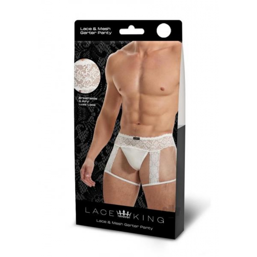 Lace King Lace Mens Panty L/xl Wht - Boyztown Marketing