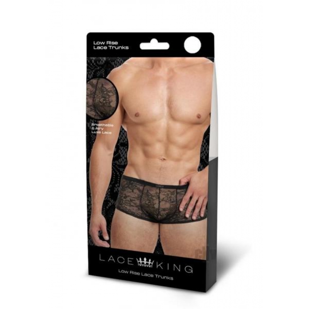 Lace King Lace Trunks M/l Blk - Boyztown Marketing