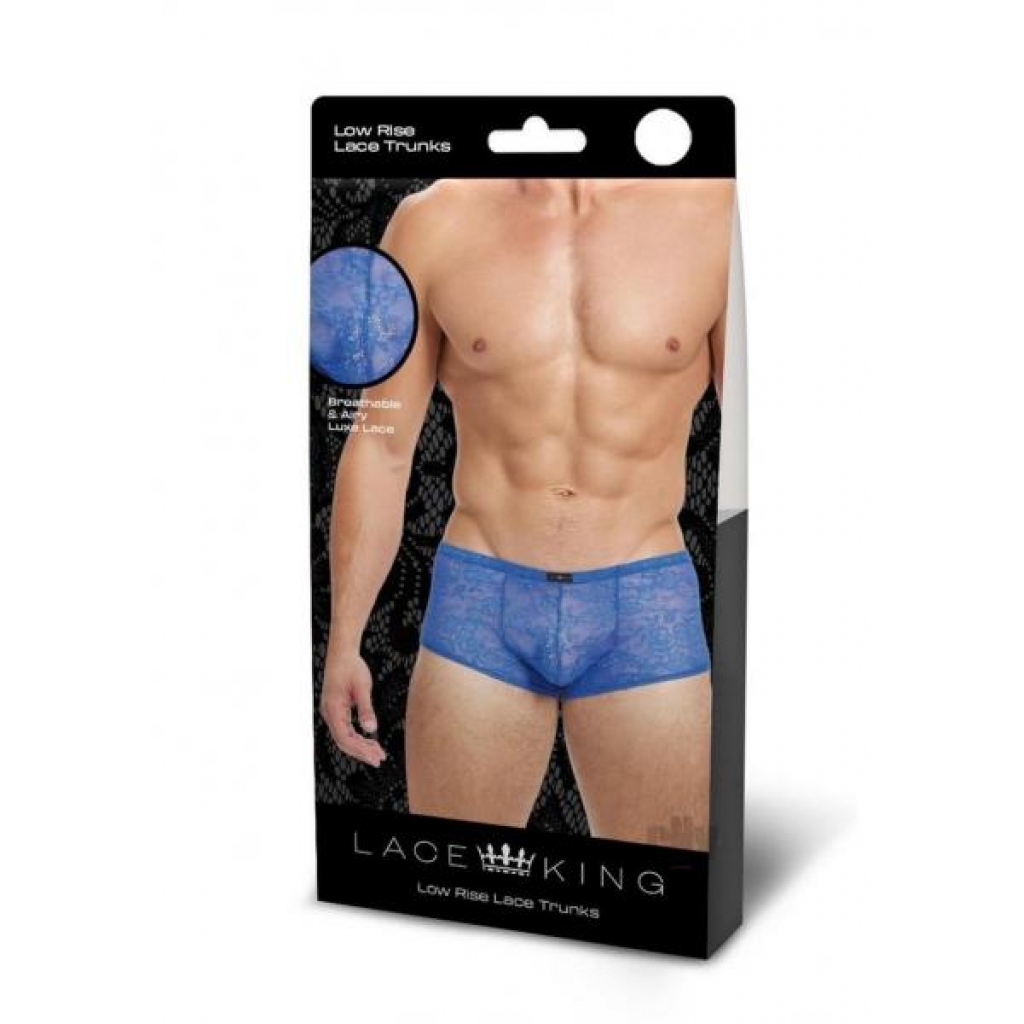 Lace King Lace Trunks M/l Blu - Boyztown Marketing