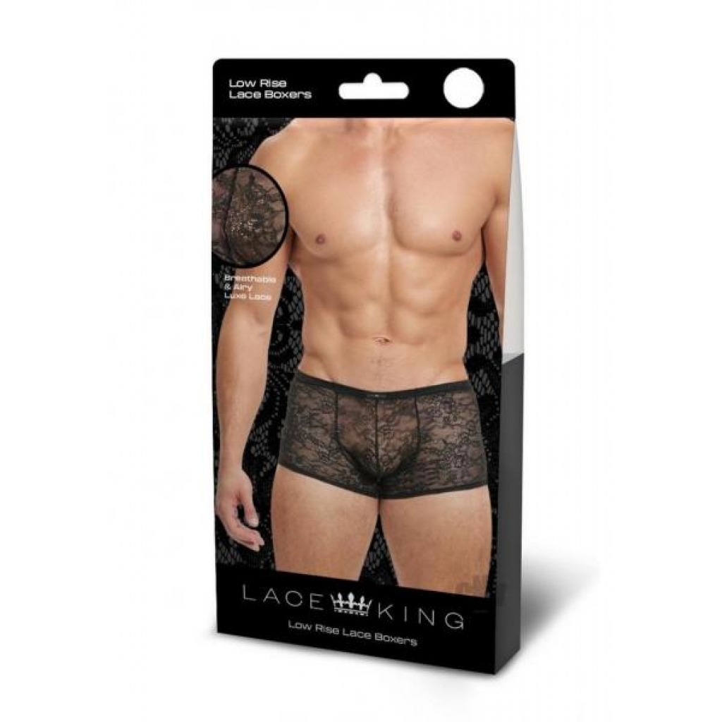 Lace King Lace Trunks M/l Blk - Boyztown Marketing