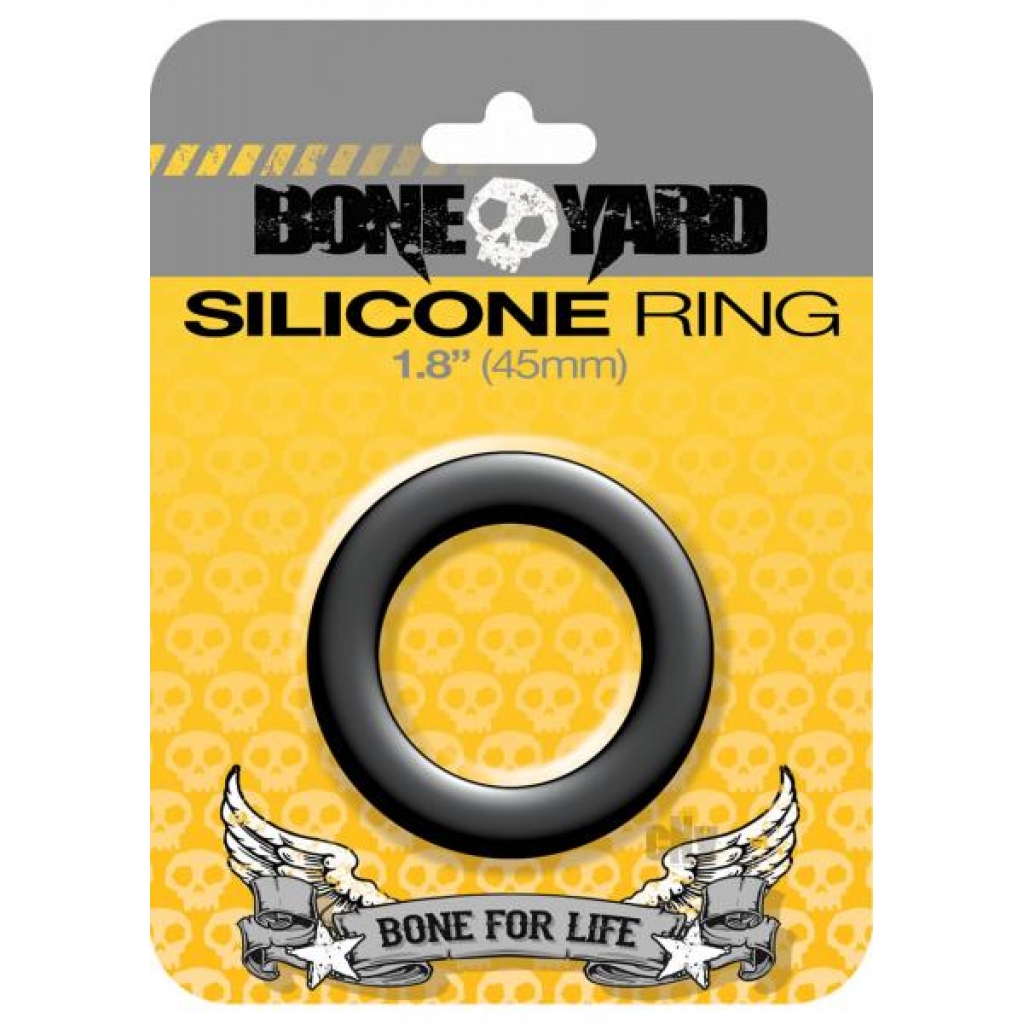 Boneyard Silicone Ring - 1.8 inches Black