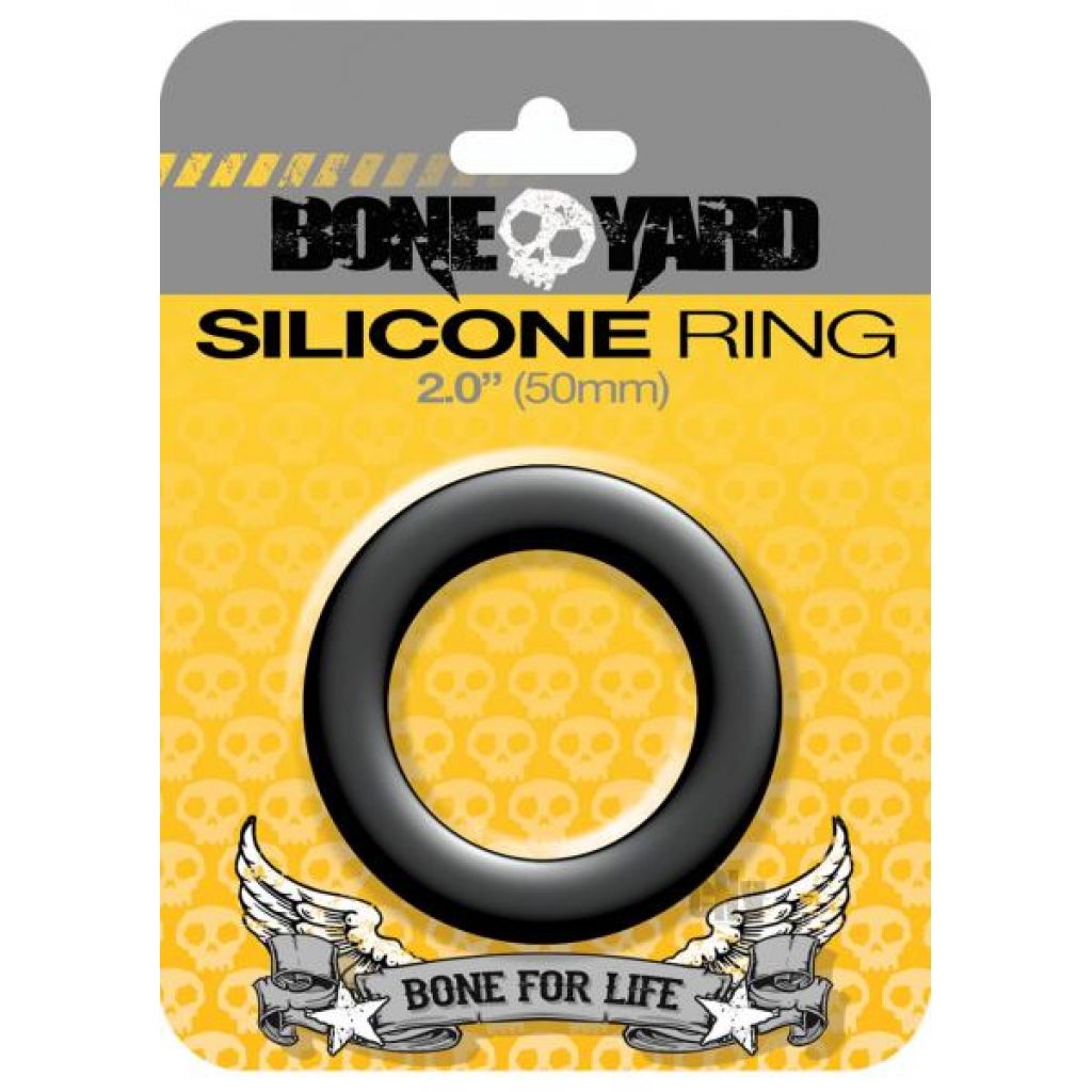 Boneyard Silicone Cock Ring 2 inches Black - Rascal Toys