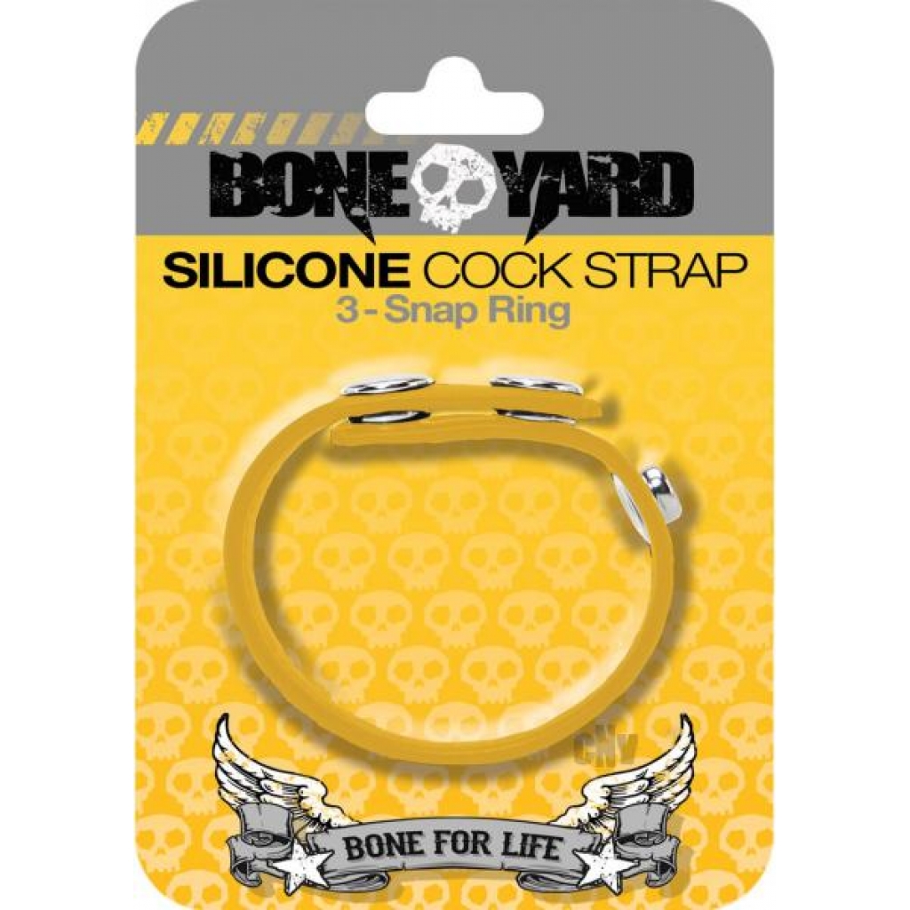 Boneyard Silicone Cock Strap - Yellow