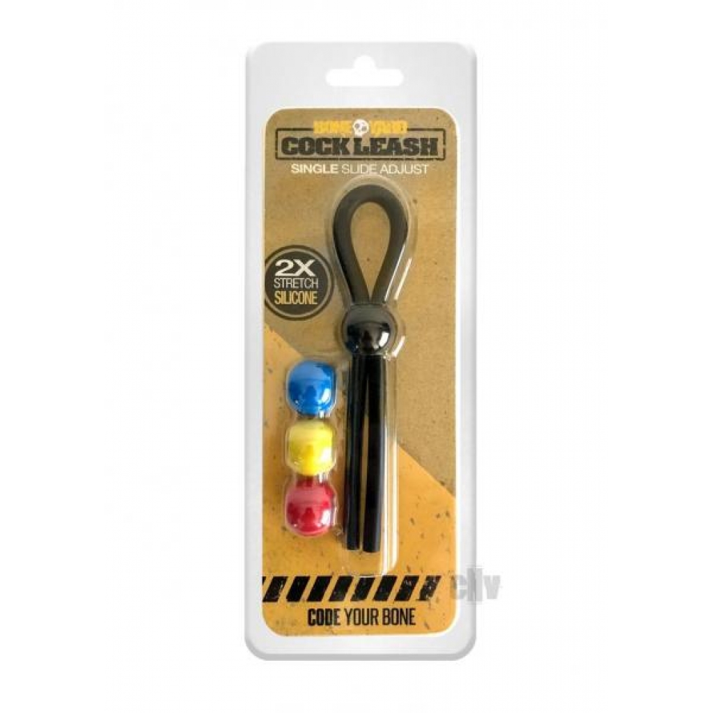 Boneyard Single Cock Leash Black - Rascal Toys