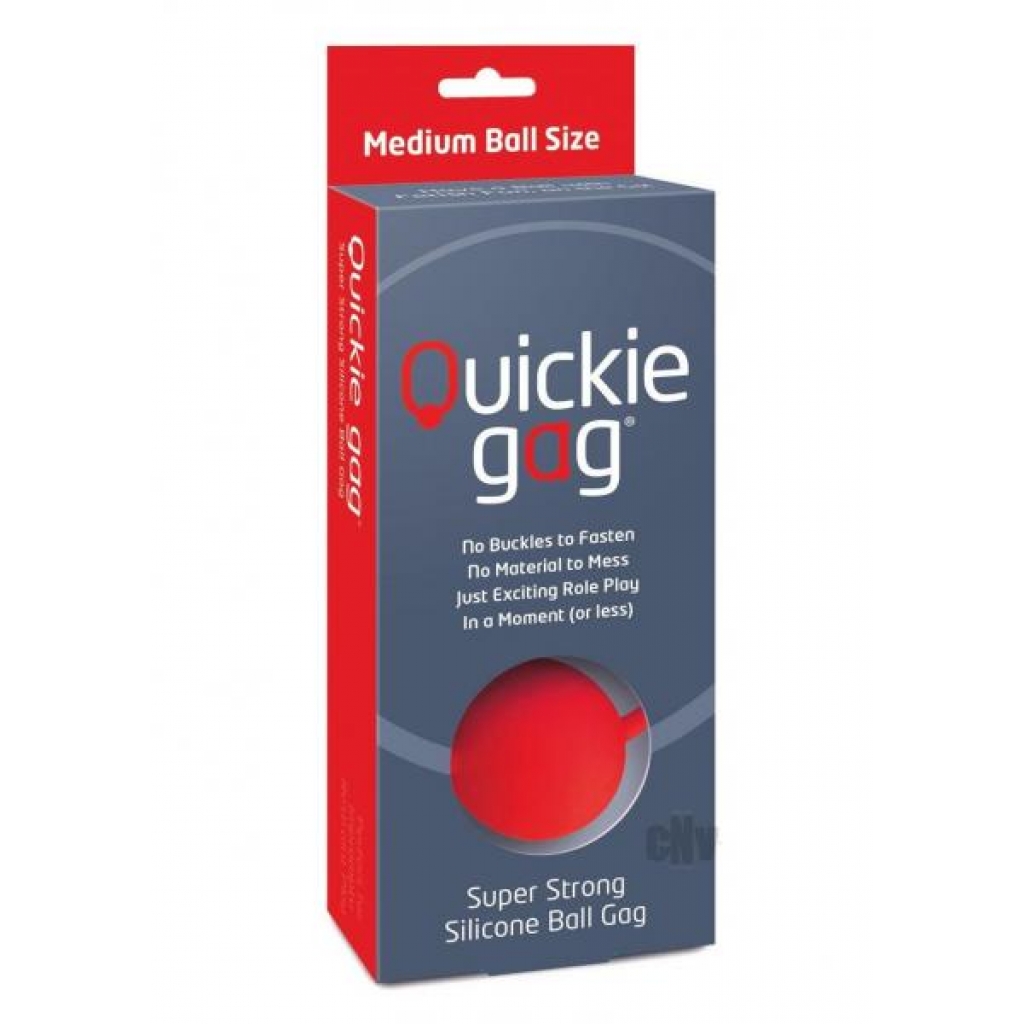 Quickie Ball Gag Medium Red - Creative Conceptionsl Llc