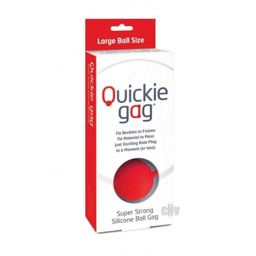 Quickie Ball Gag Large Red - Creative Conceptionsl Llc