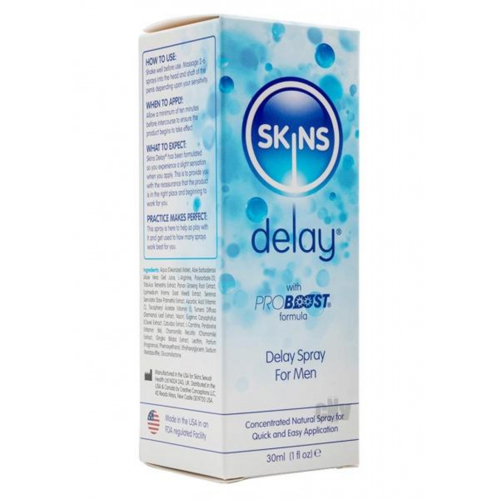 Skins Natural Delay Spray 30ml - Creative Conceptionsl Llc