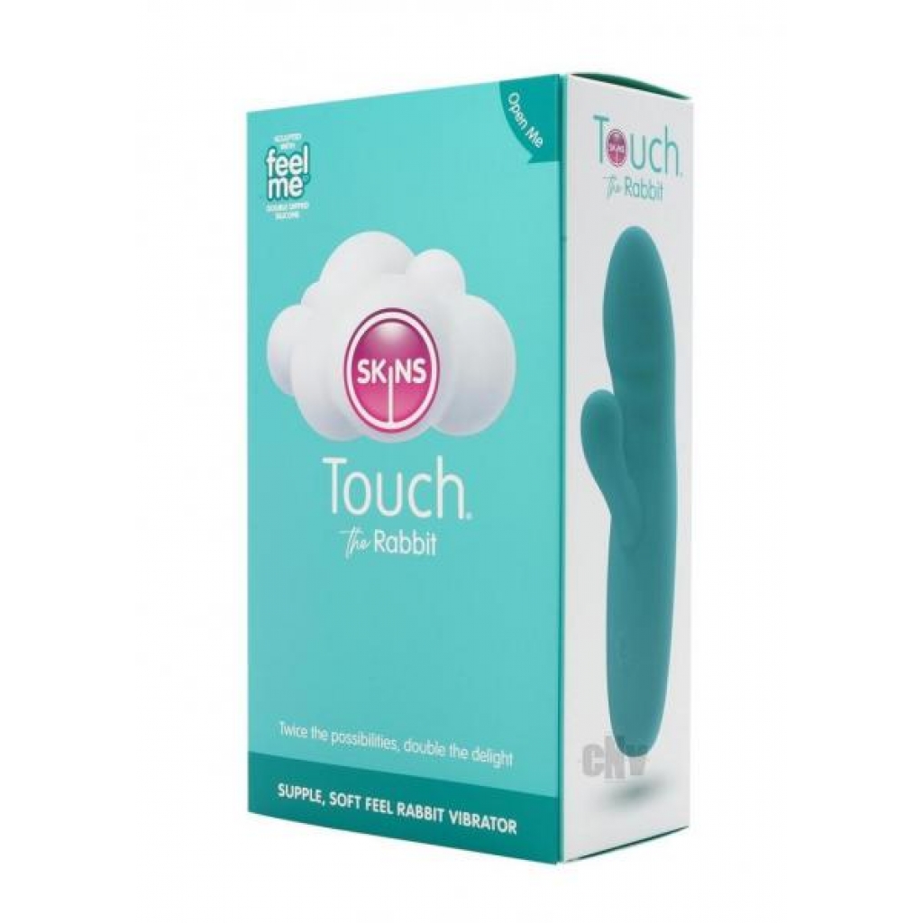 Skins Touch Ergonomic Rabbit Vibrator - Teal