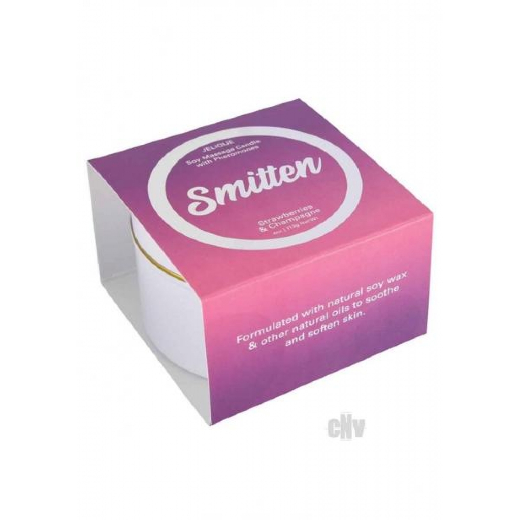 Massage Candle Smitten Straw/champ 4oz - Classic Erotica