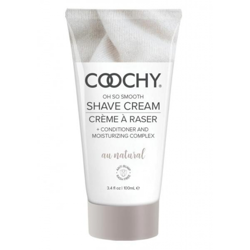 Coochy Shave Cream Au Natural 3.4oz - Classic Erotica