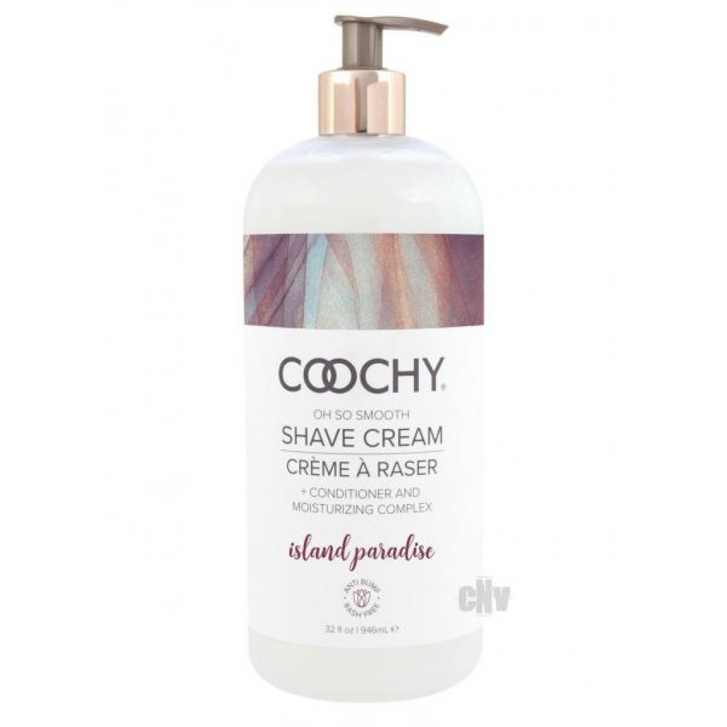 Coochy Shave Cream Island Paradise 32 oz - Classic Erotica