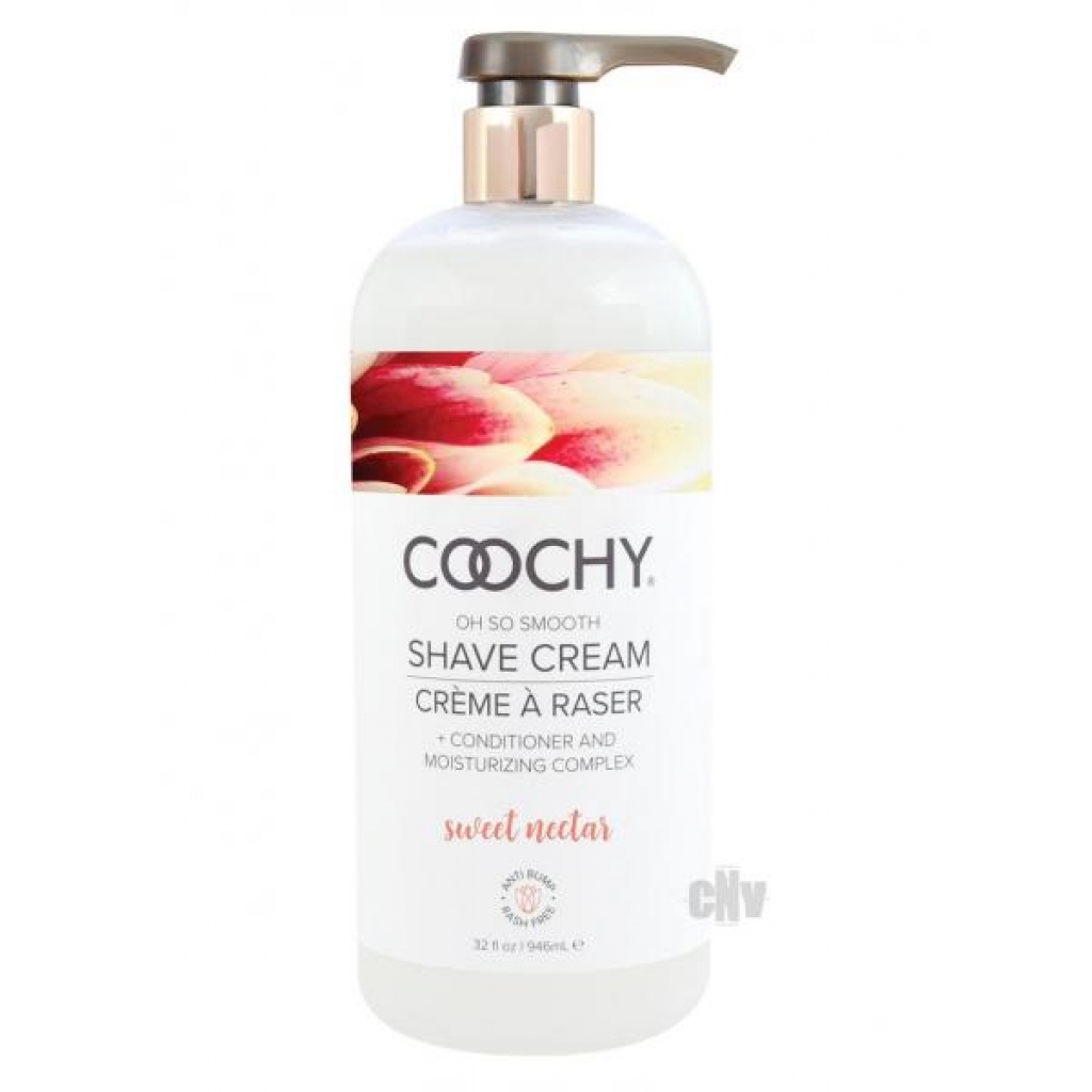 Coochy Shave Cream Sweet Nectar - 32 Fluid Ounces