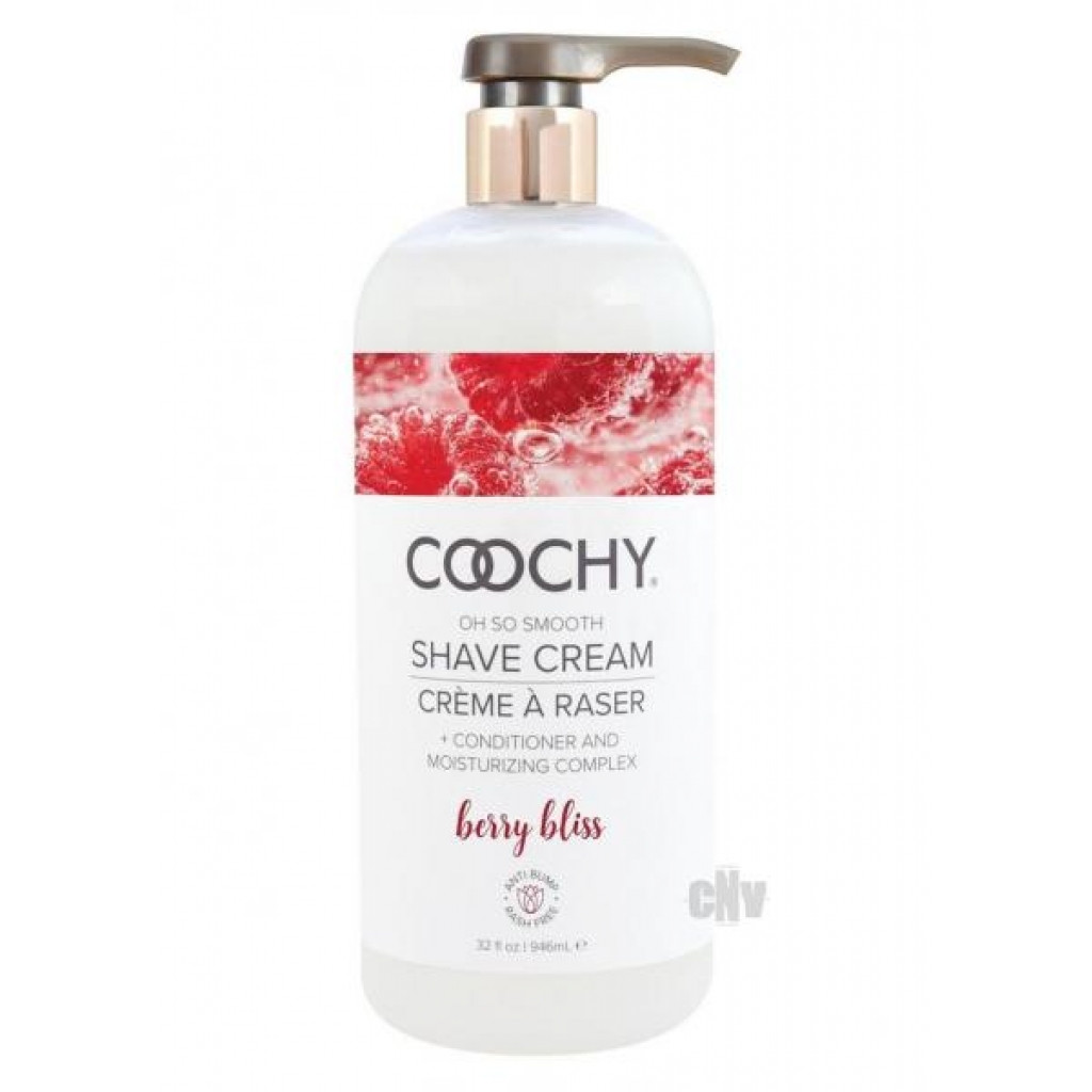 Coochy Berry Bliss Shave Cream 32oz - Classic Erotica