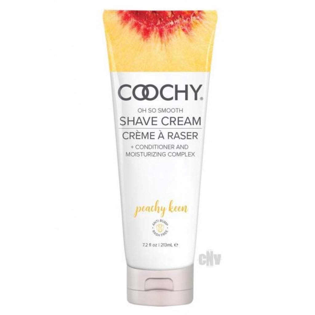 Coochy Shave Cream Peachy Keen 7.2 fluid ounces - Classic Erotica